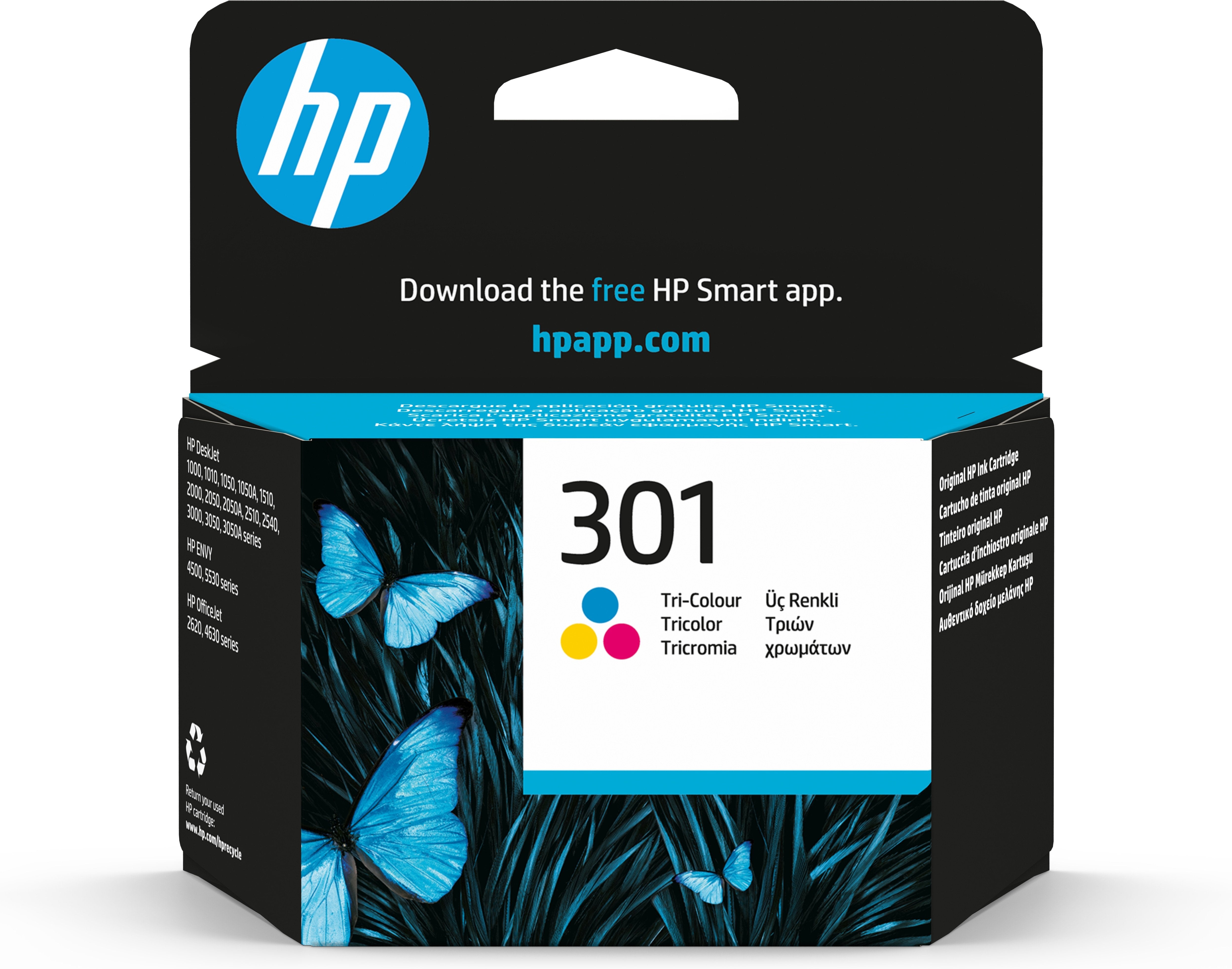 Tinta Original Hp 301 Tricolor Ch562ee