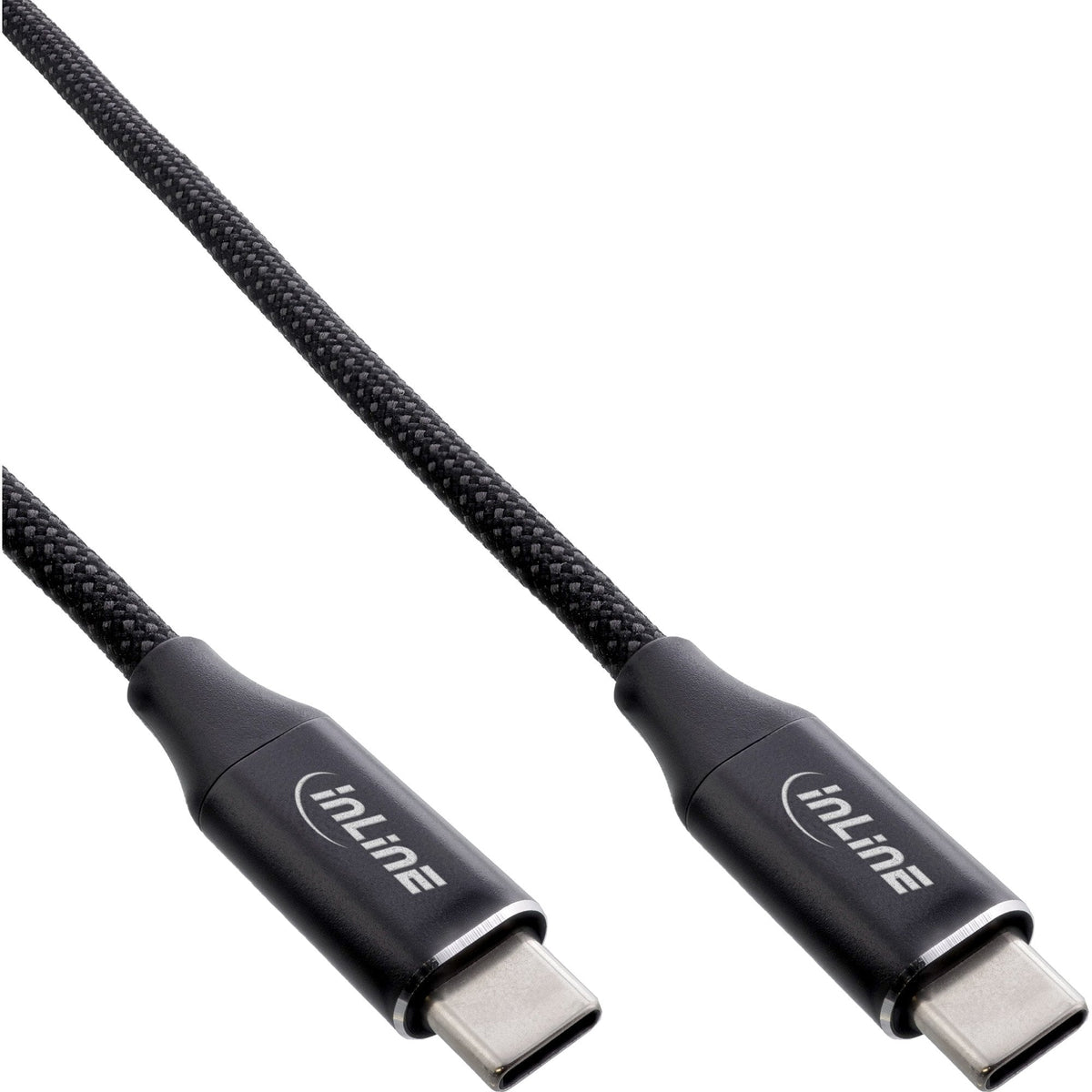 Inline® Magnetic Usb-C Cable, Usb-C Male/Male, 100w, Black, 1.5m