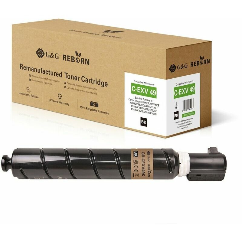 G&G Reborn-Toner Compatible Con Canon C-Exv 49 8524b002 B