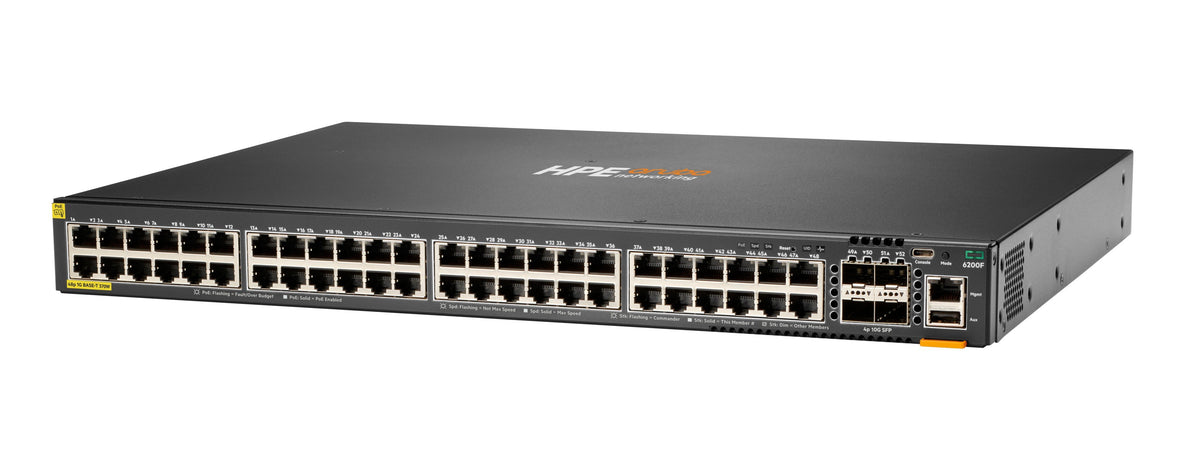 EAN 0190017638621 - HPE Aruba Networking CX 6200F 48G Class-4 PoE 4SFP+ 370W Switch imagen 2