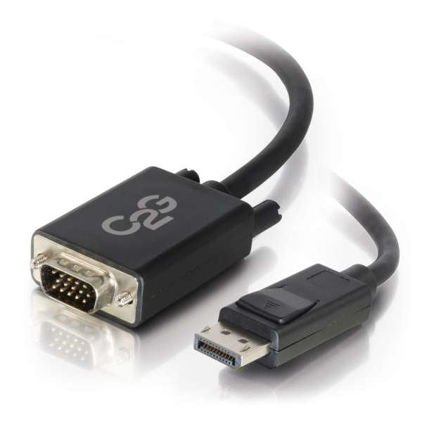 C2g 6ft Displayport To Vga Adapter Cable M/M Cable Displayport Displayport (M) A Hd-15 (Vga) (M) 1.83 M Negro