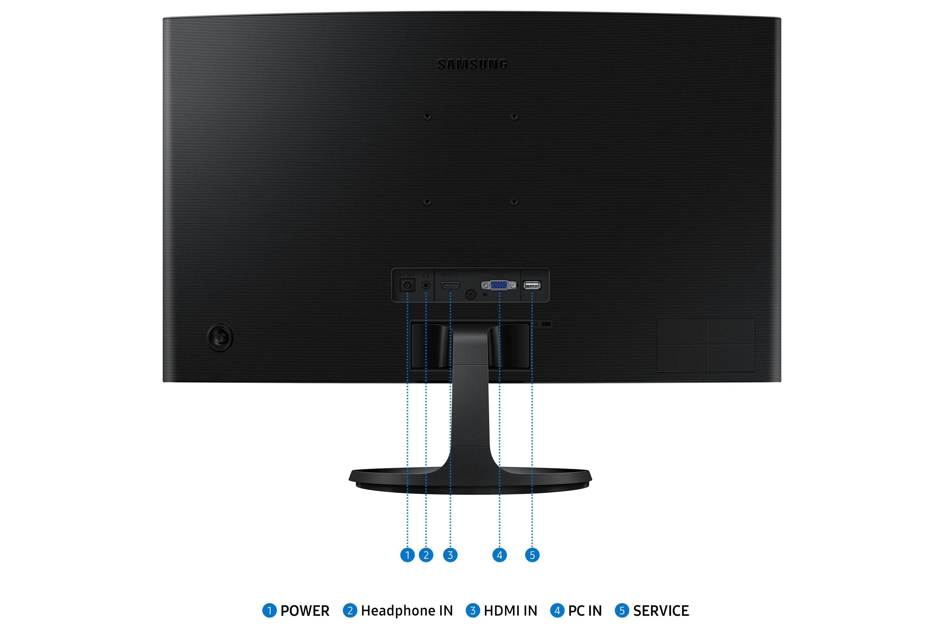 Monitor Profesional Samsung 24' Essential S3 S36gd S24d362gau Full Hd Negro