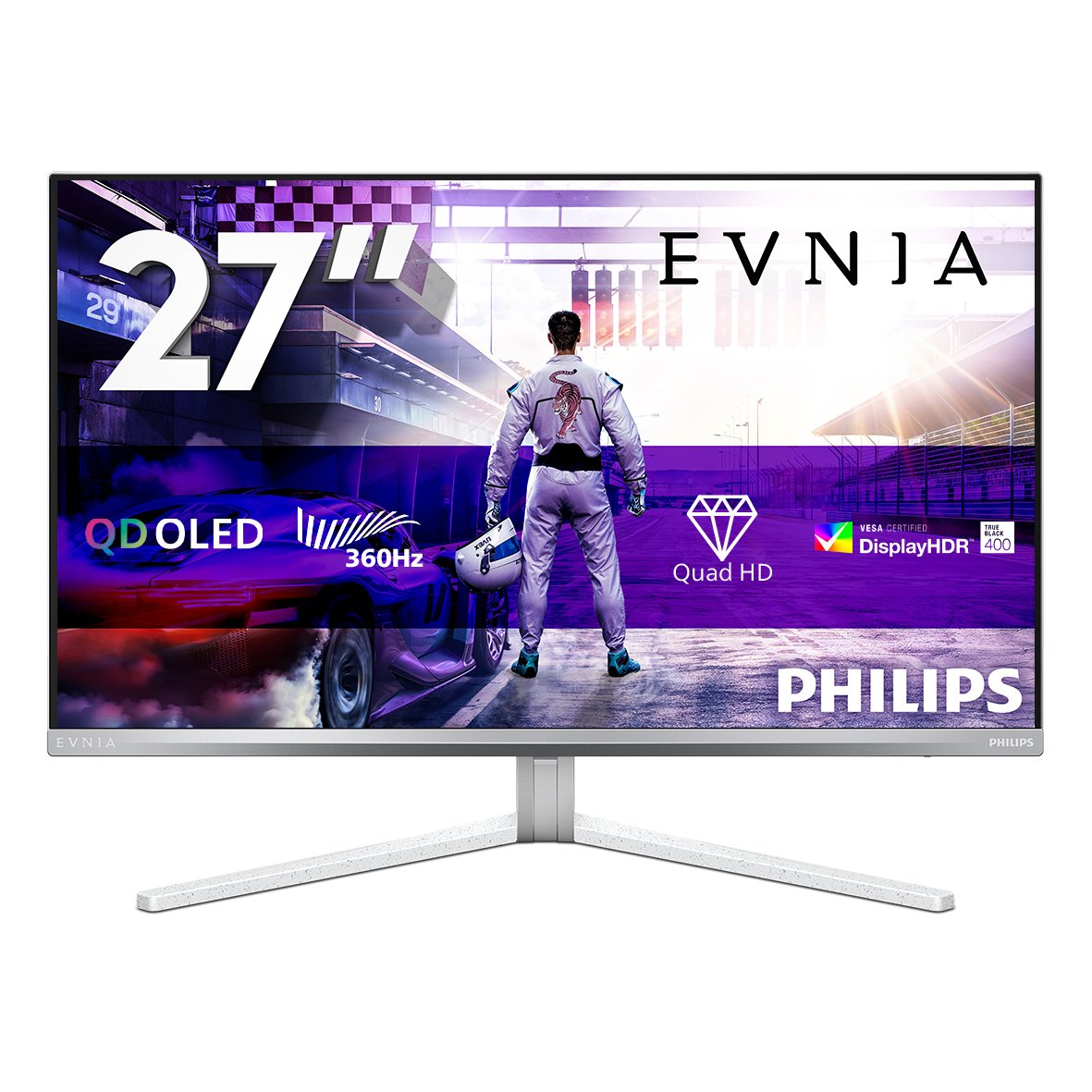 EAN 8712581806309 - Philips Evnia 8000 27M2N8500/00 pantalla para PC 67,3 cm (26.5") 2560 x 1440 Pixeles Quad HD QD-OLED Blan imagen 3