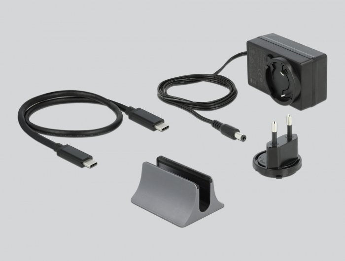 EAN 4043619877720 - DeLOCK 87772 base para portátil y replicador de puertos Alámbrico Thunderbolt 3 Gris imagen 5