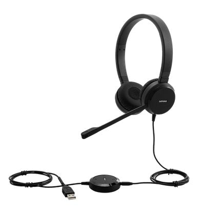 EAN 0193386548805 - Lenovo Pro Wired Stereo VOIP Auriculares Alámbrico Diadema Oficina/Centro de llamadas Negro imagen 4