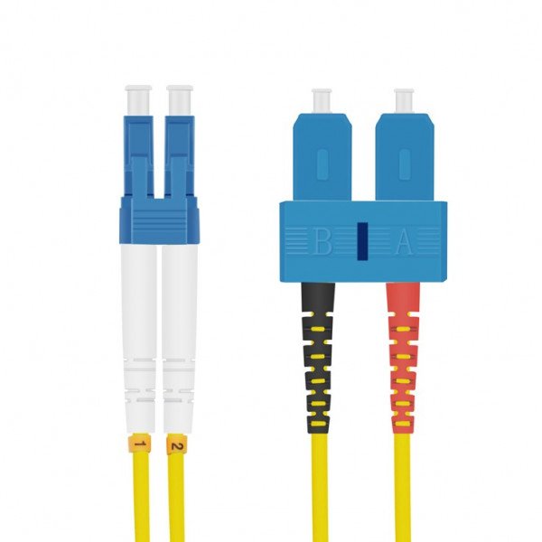 Helos Lwl Cable De Red Lc/Sc Duplex 9/125?M Os2 Amarillo 15,0m