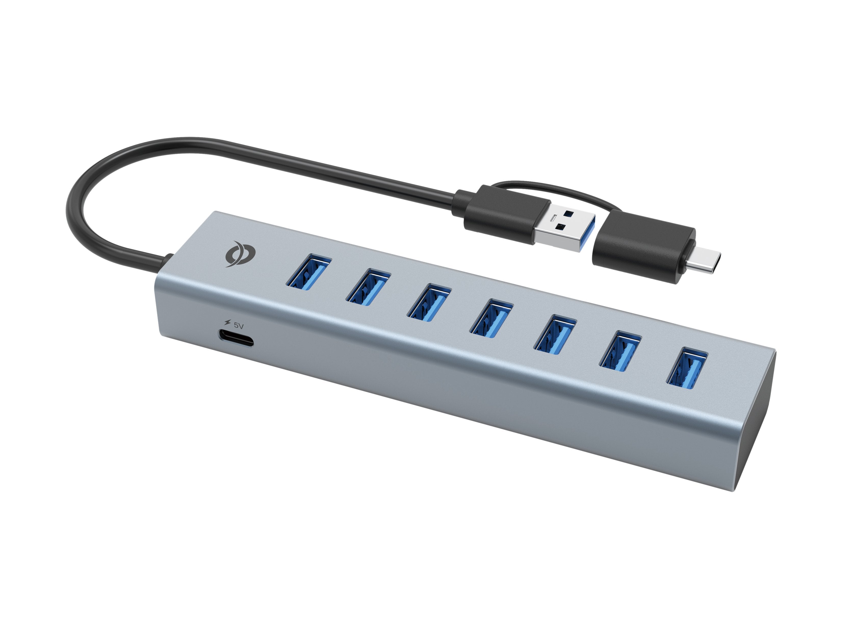 EAN 4015867238318 - Conceptronic HUBBIES21GP hub de interfaz USB 3.2 Gen 1 (3.1 Gen 1) Type-A 5000 Mbit/s Gris imagen 3