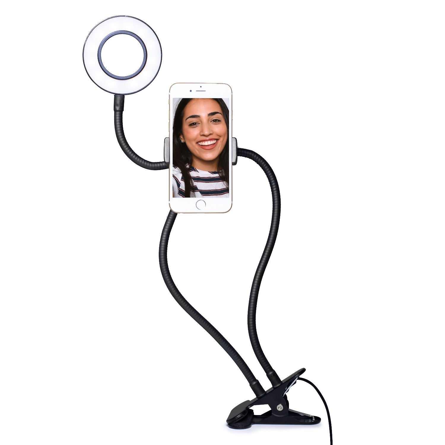 Thumbsup! Vlogging Light Anillo De Luz Para Selfies Con Soporte Para Smartphone