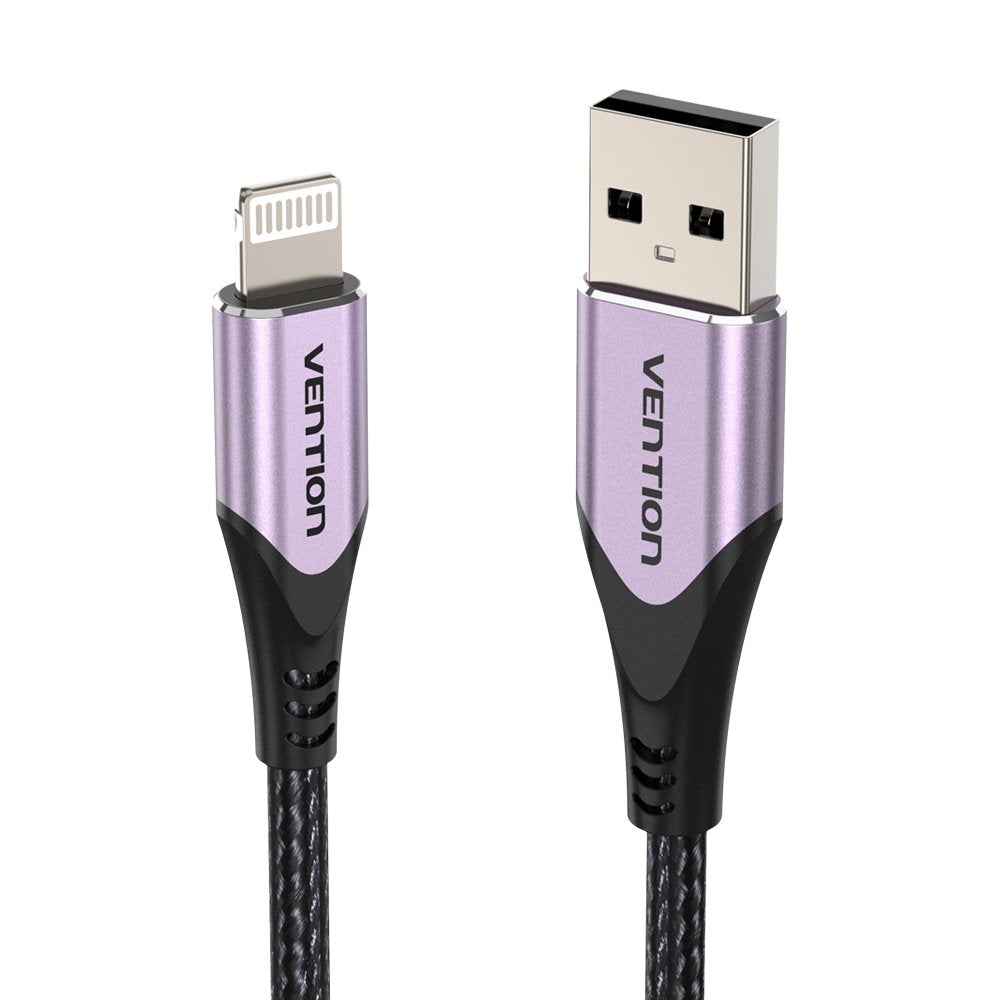 Cable Usb 2.0 Lightning Vention Labvf Usb Macho Lightning Macho 1m Morado
