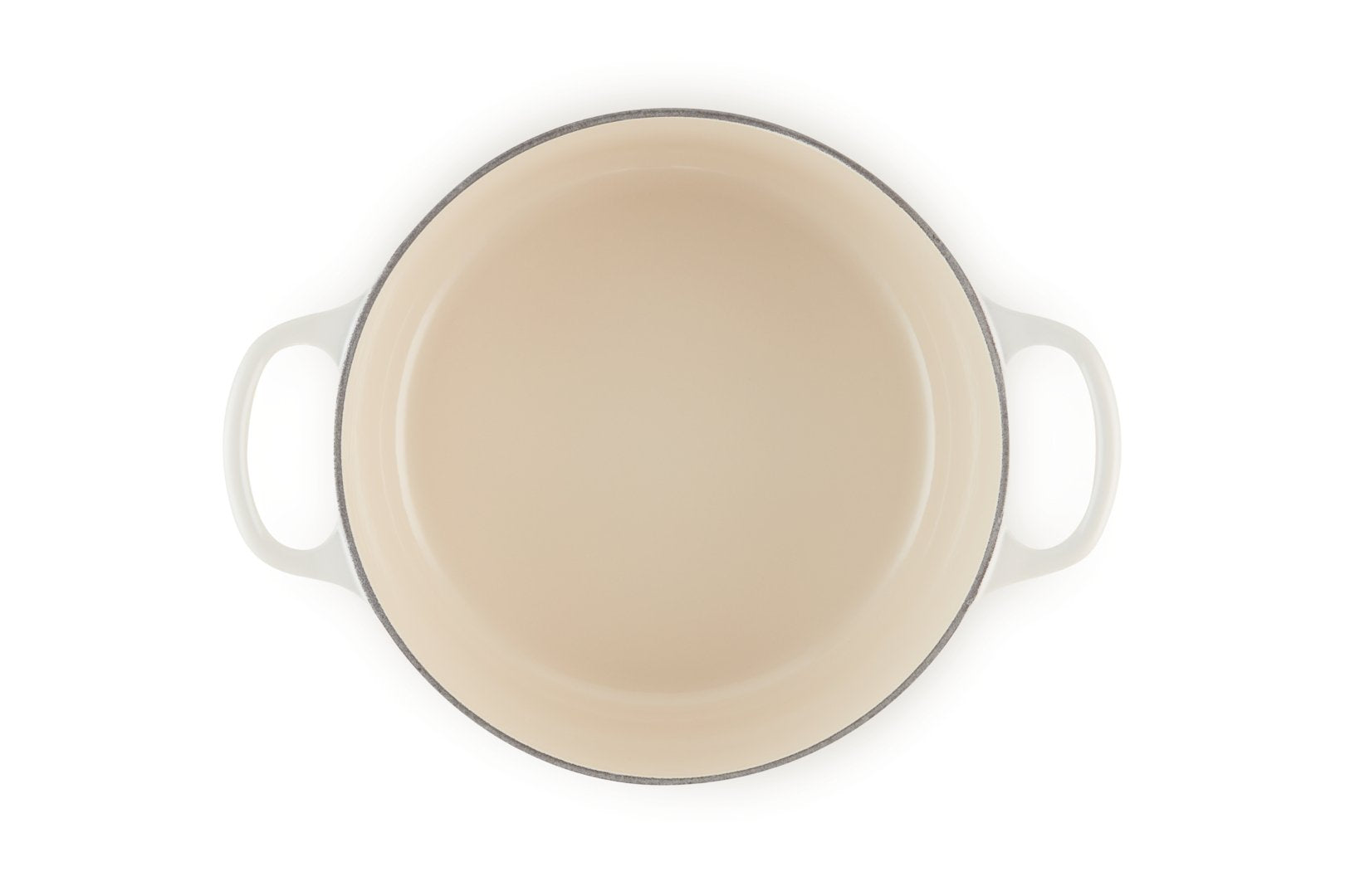 Le Creuset Signature Roaster Round 26cm Meringue (21177267164430)