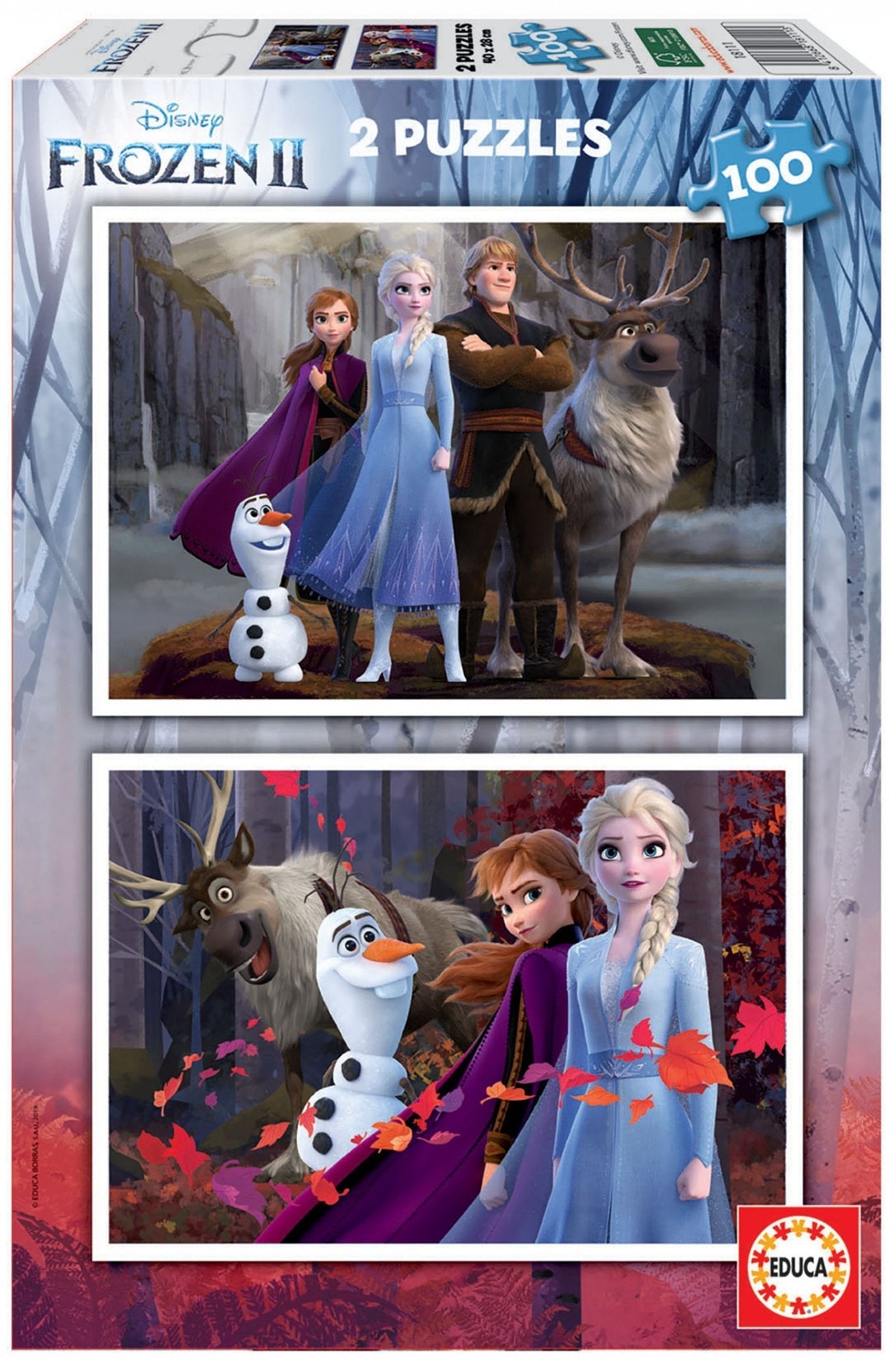 Puzzle Frozen 2 Disney 2x100pzs