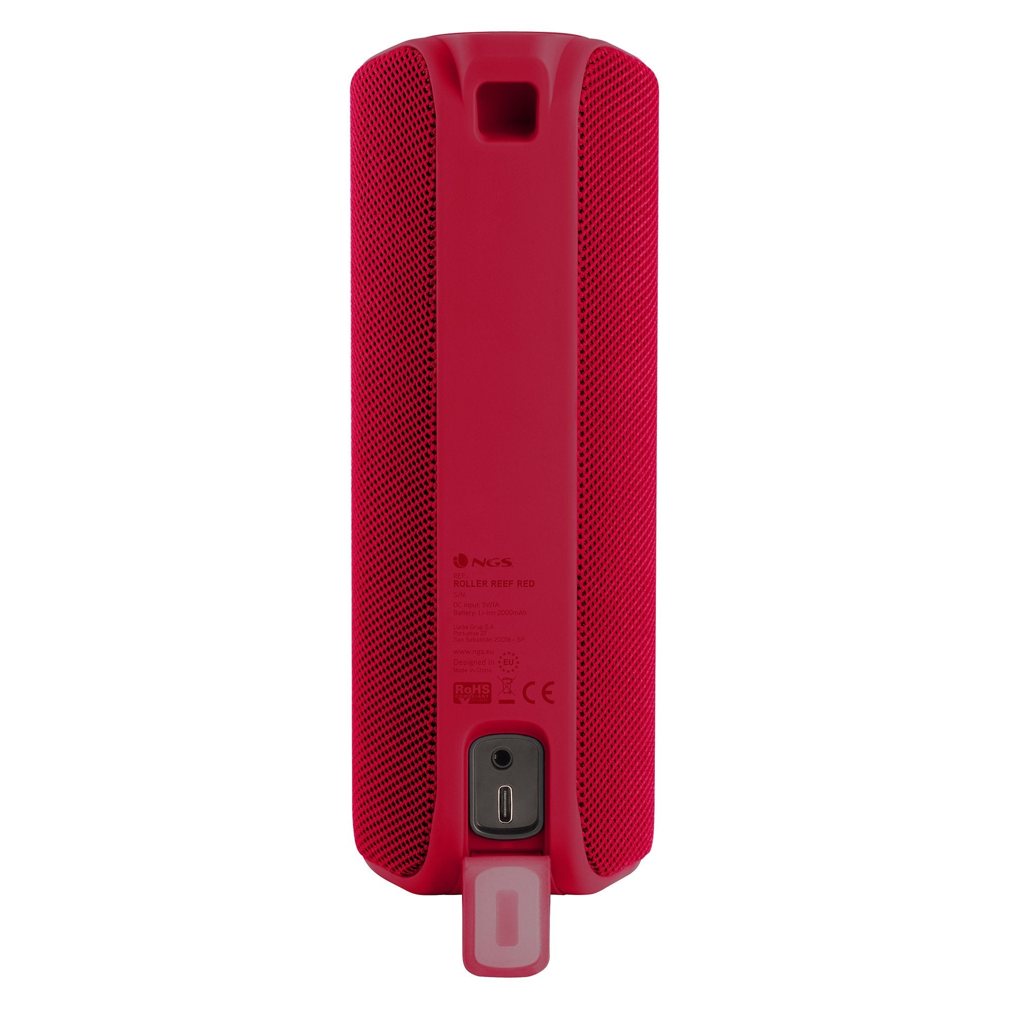 Altavoz Con Bluetooth Ngs Roller Reef 20w 2.0 Rojo