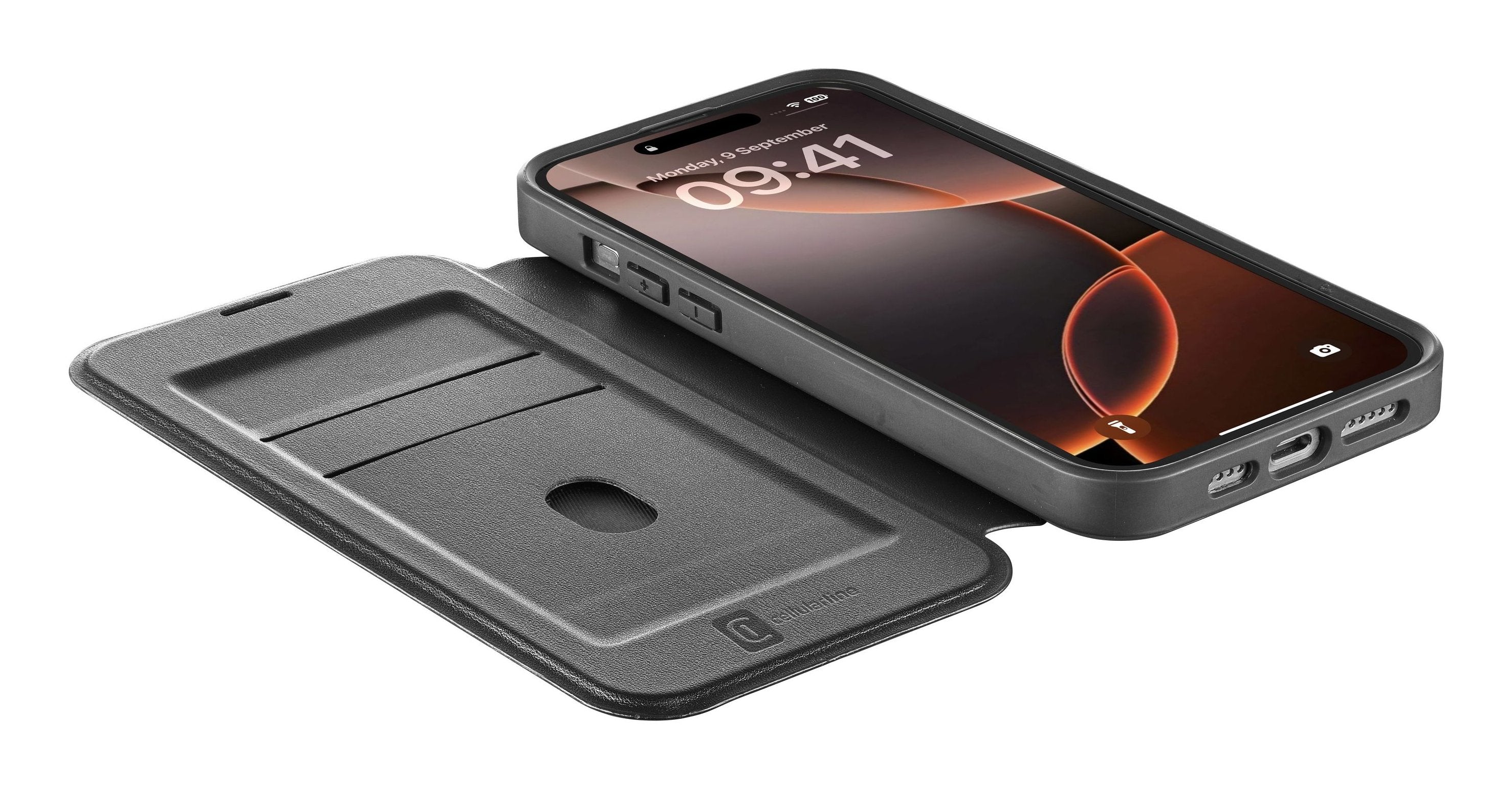 EAN 8018080483813 - Cellularline 8018080483813 funda para teléfono móvil 16 cm (6.3") Folio Negro imagen 2