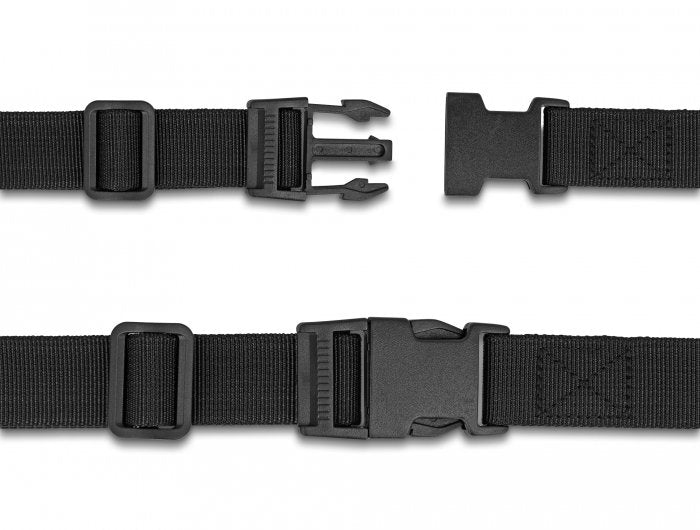 Delock Gepäckgurt Verstellbar 1,5 M Negro 2 Stück