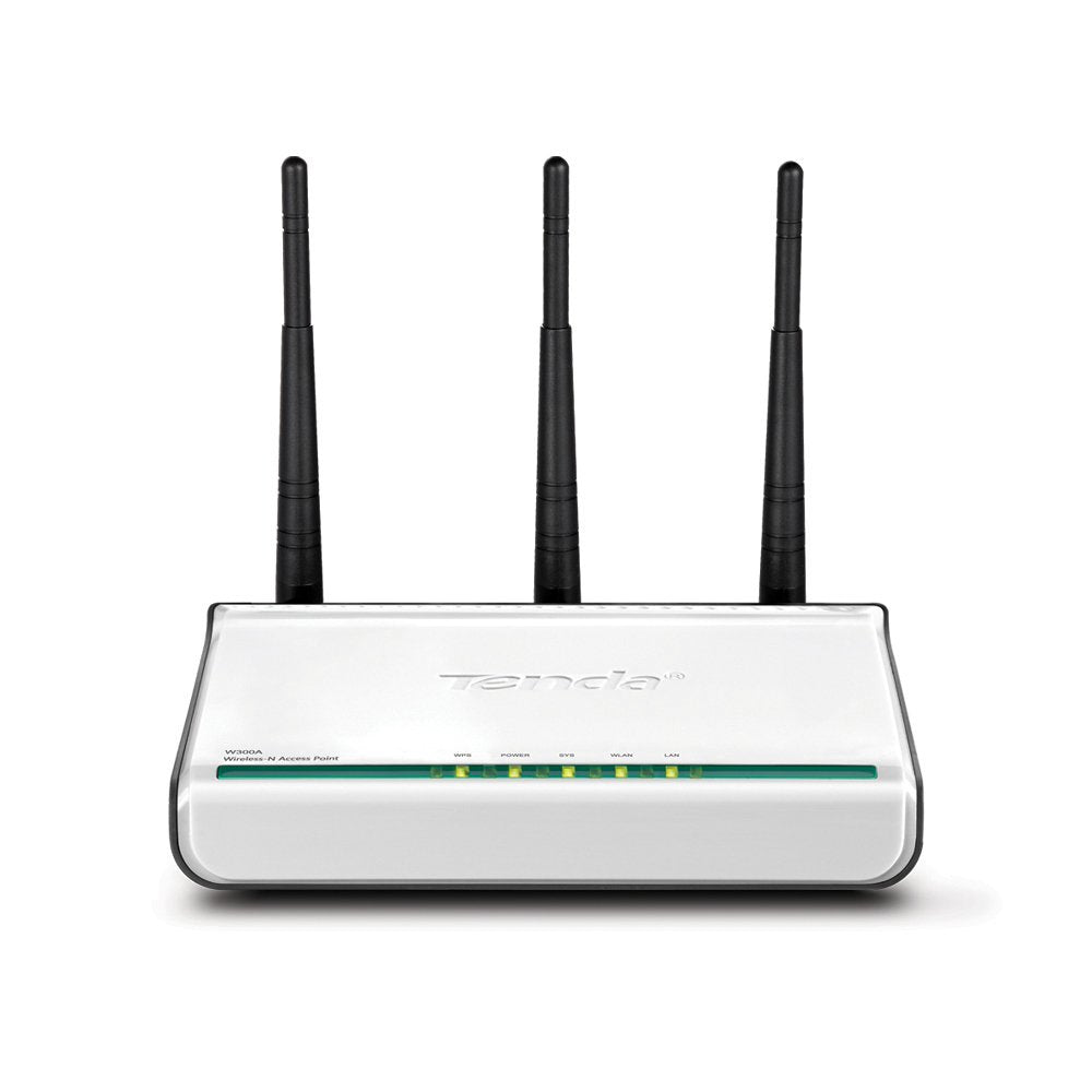 Tenda W300a 300mbps Wireless Access Point, 2tx3r, With One Giga Lan Port, Poe Ready, 3 Detachable Antennas,Ieee802.11b/G/N  Five