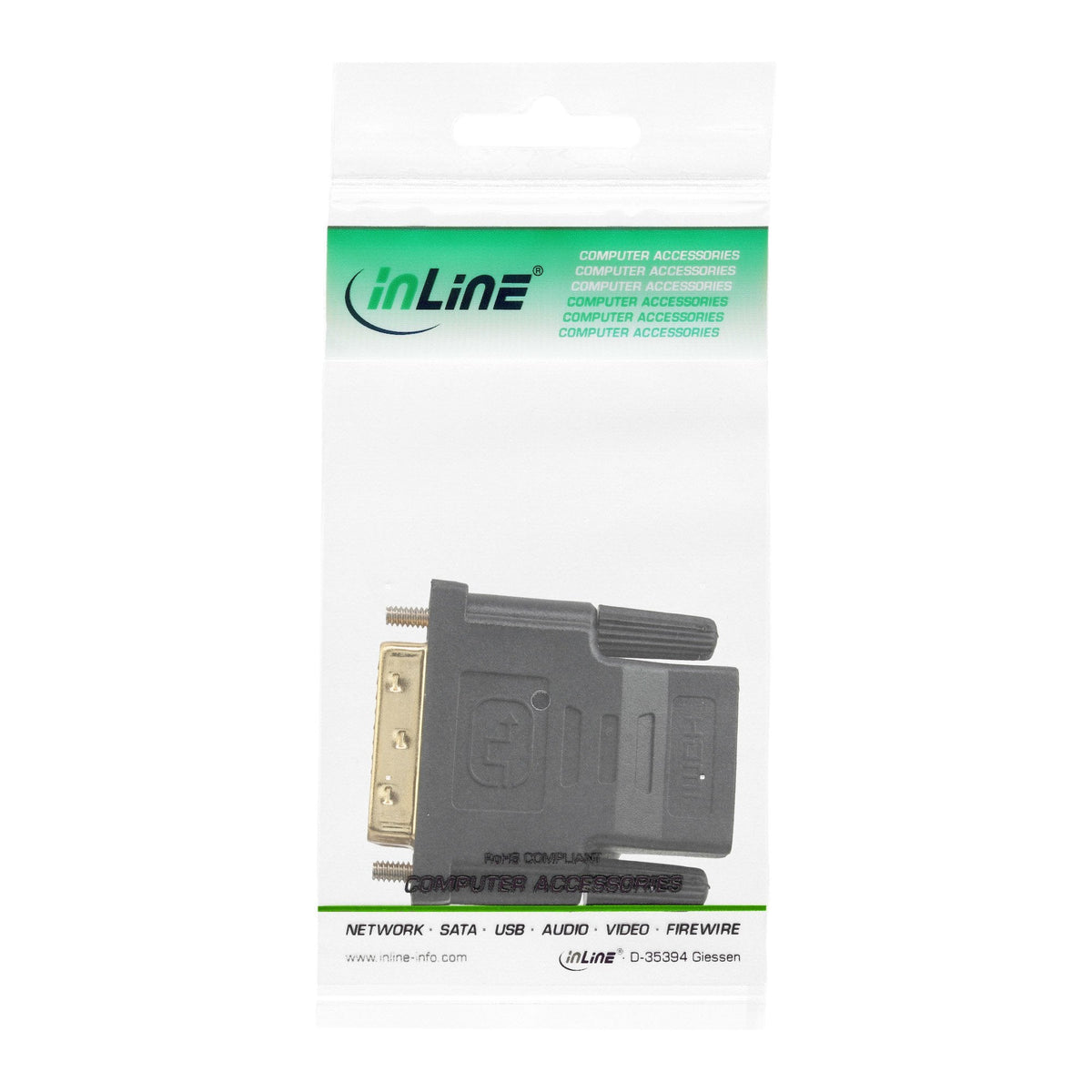 Adaptador Inline Hdmi A Dvi Hembra A Macho