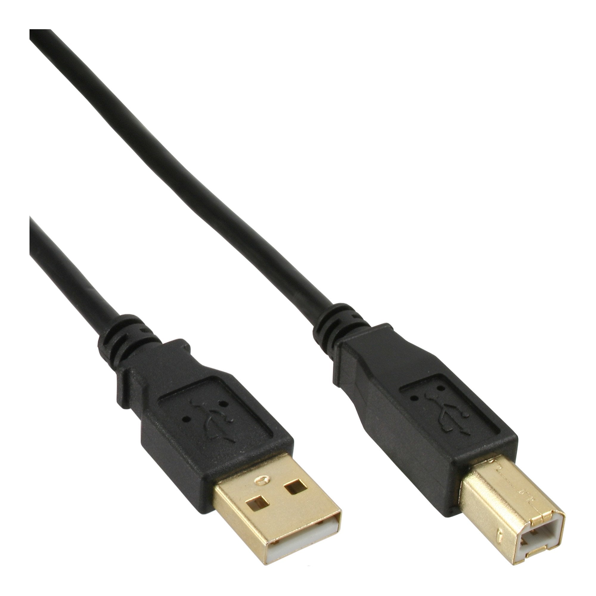 Cable Inline Usb 2.0 Tipo A Macho A B Macho Negro 1,5m