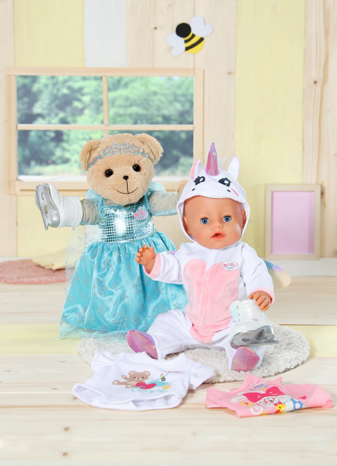 Muñeco Peluche Osito Blanco Baby Born 36cm