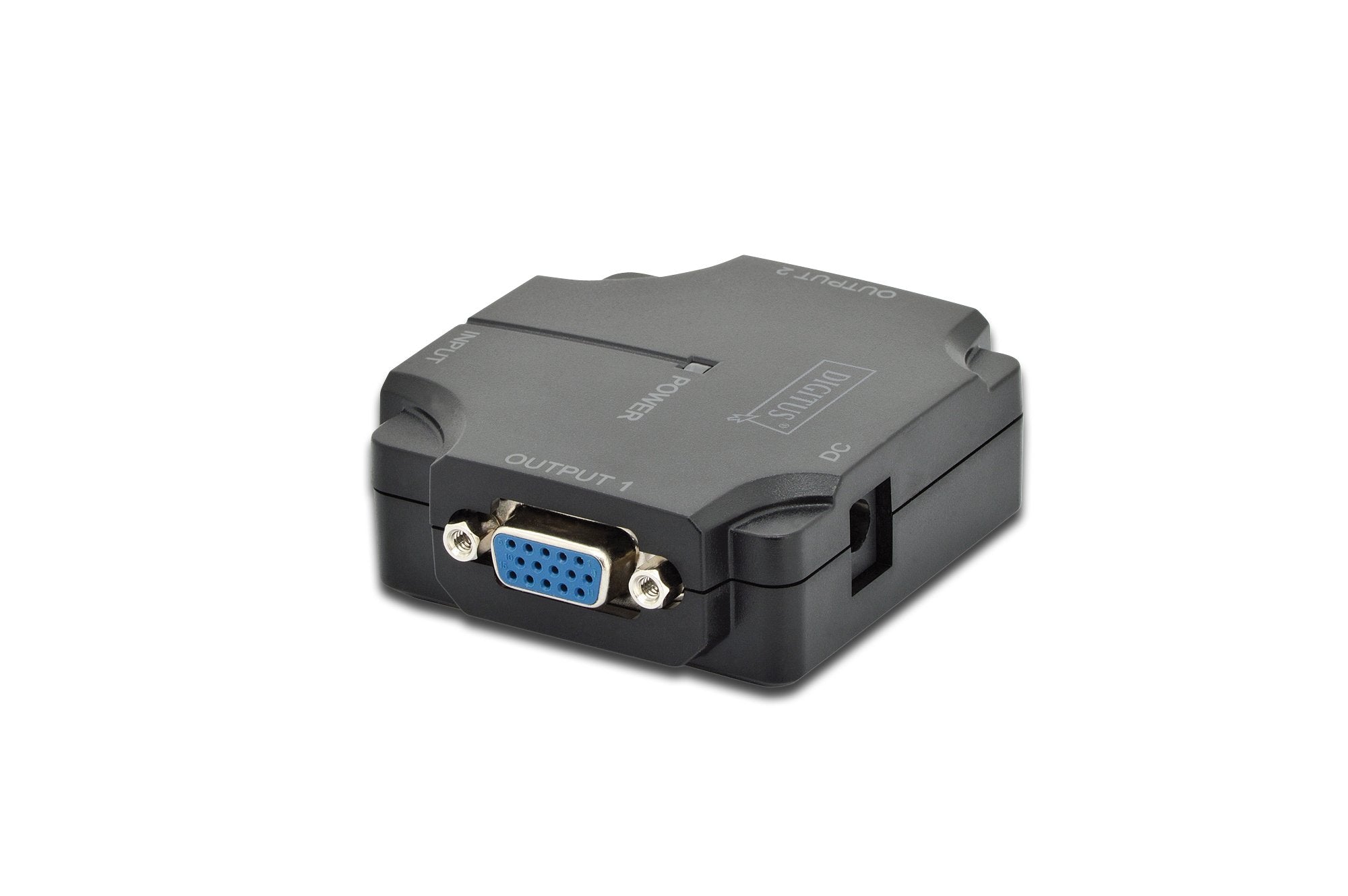 Digitus Ds-41120-1 Vga Splitter 2-Port 350mhz Internal Amplifier 75m Max 2048x1536 At 60hz