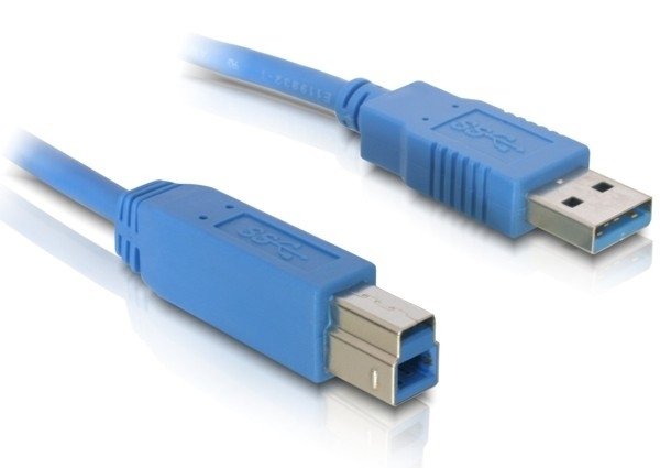 Delock Cable Usb 3.0 Tipo A-B Macho/Macho 1m Azul