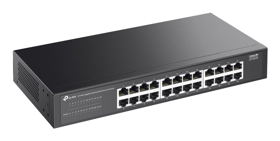 Switch No Gestionable Tp-Link Ls1024g 24p 24xlangb Montaje En Rack