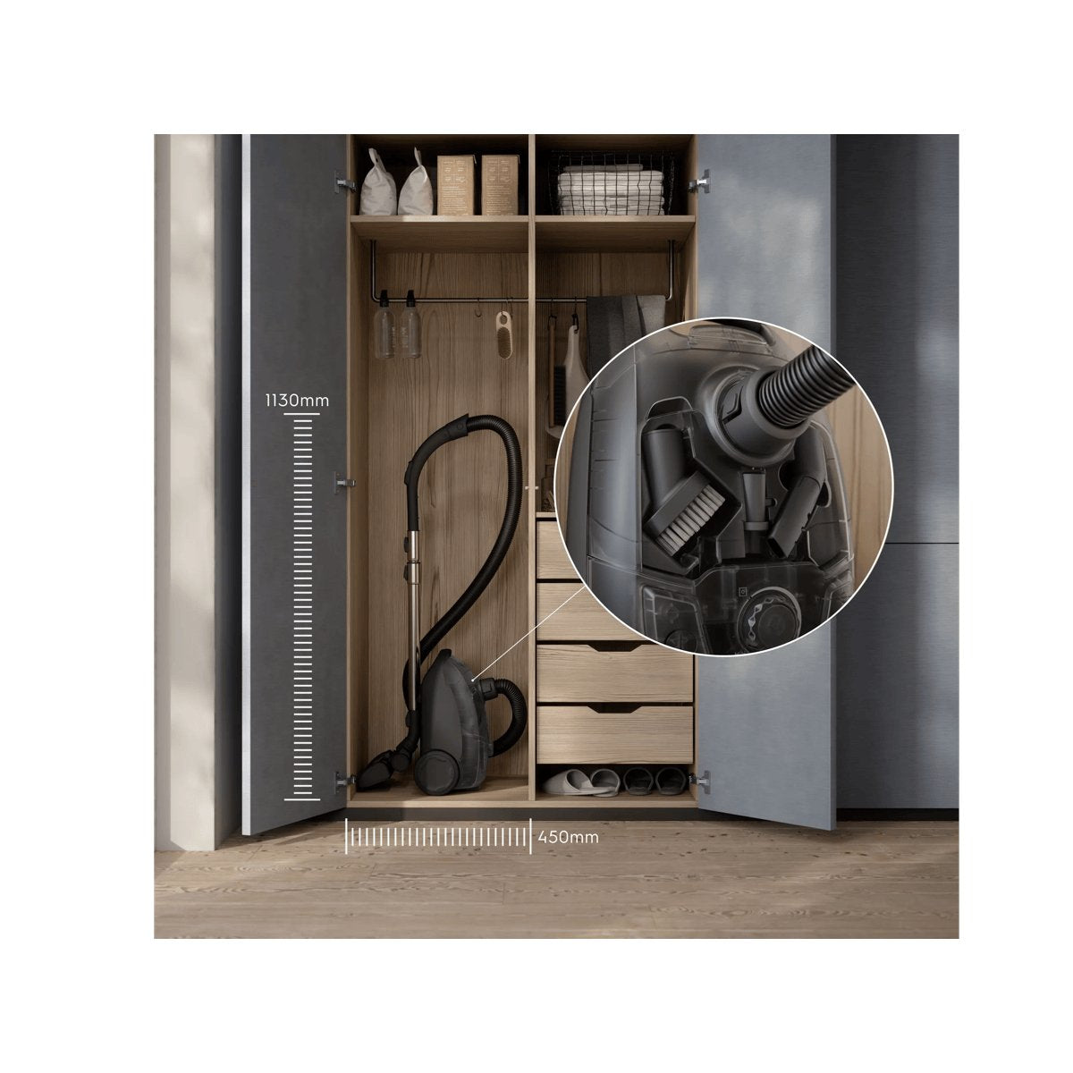 EAN 7333394021379 - Electrolux EB51C1OG 3 L Aspiradora cilíndrica Secar 750 W Sin bolsa imagen 10