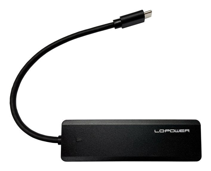 Lc-Power Lc-Hub-U3-4-C 2xusba 1xusb-C Black Retail