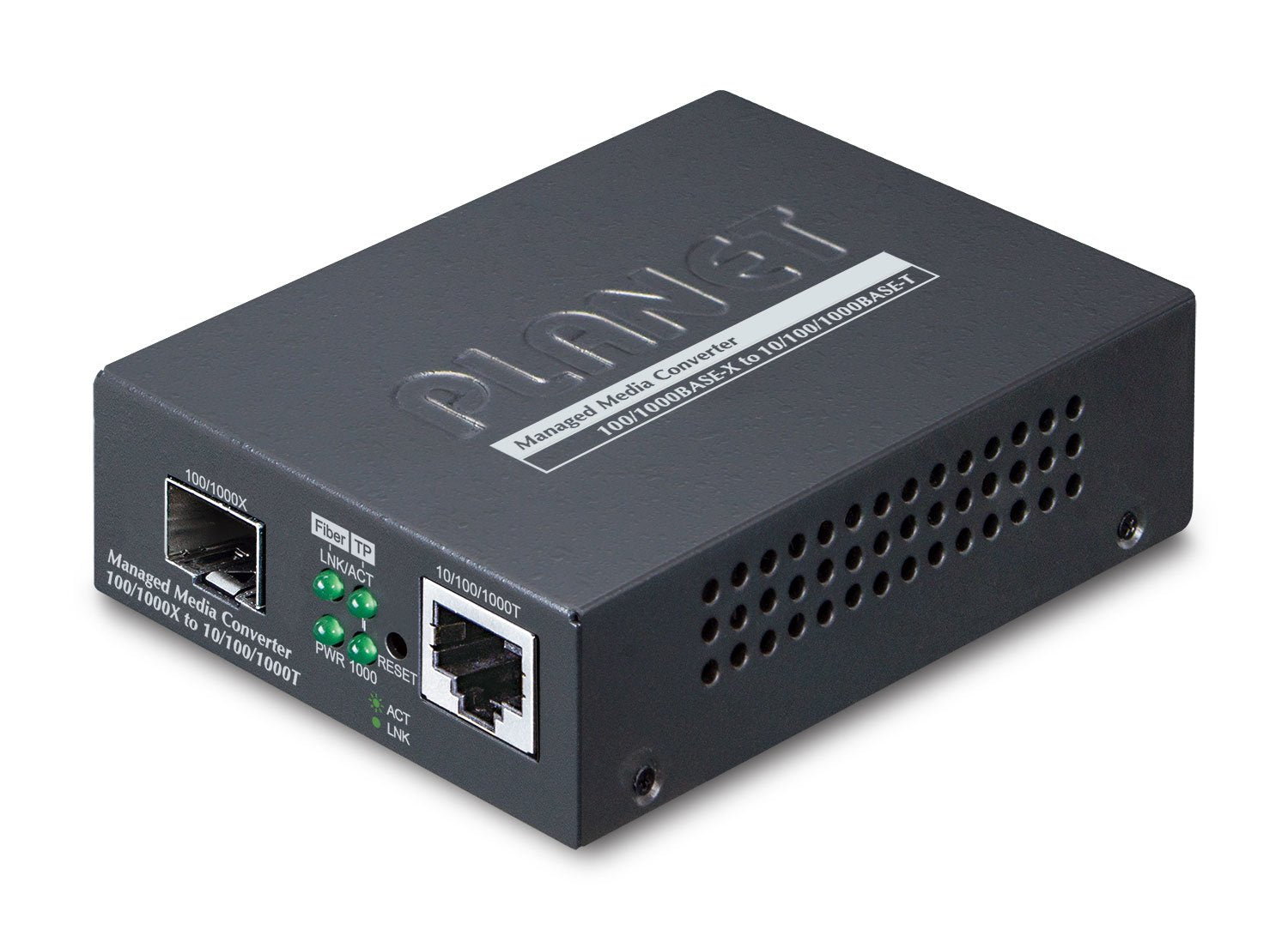 Planet Web/Snmp Man Convertidor De Medio Negro