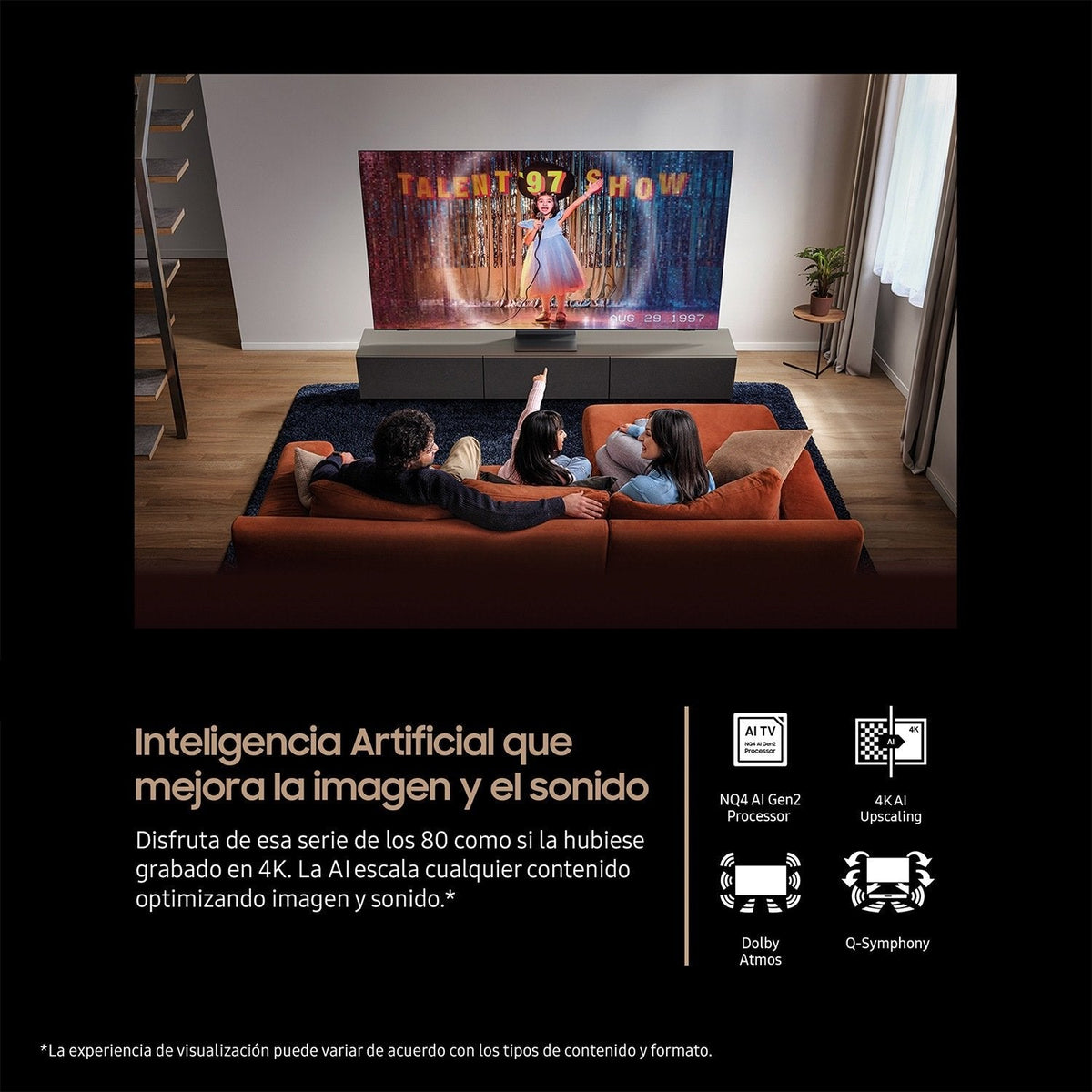 Samsung Tq85qn74fat 85" 4k Ultra Hd Neo Qled Ia -  Televisor