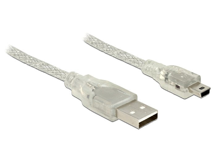 Cable Delock A-> Mini-B St St 0.50m
