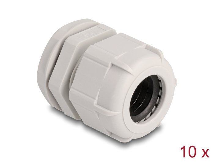 Delock 60656 Prensacables M25 10 Piezas Gris
