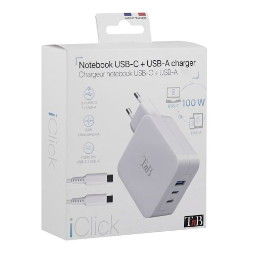 EAN 3303170115619 - T'nB CHNBTINY100 cargador de dispositivo móvil Portátil, Smartphone, Tableta Blanco Corriente alterna Car imagen 4