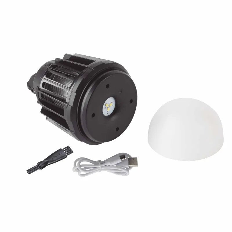 Jata Most3547 - Lámpara Antimosquitos Eléctrico Uv Recargable Usb, Mata Insectos Portátil 2 En 1 Con Luz Led, Ipx4, 50 M², Interior Y Exterior, Silencioso, Bajo Consumo