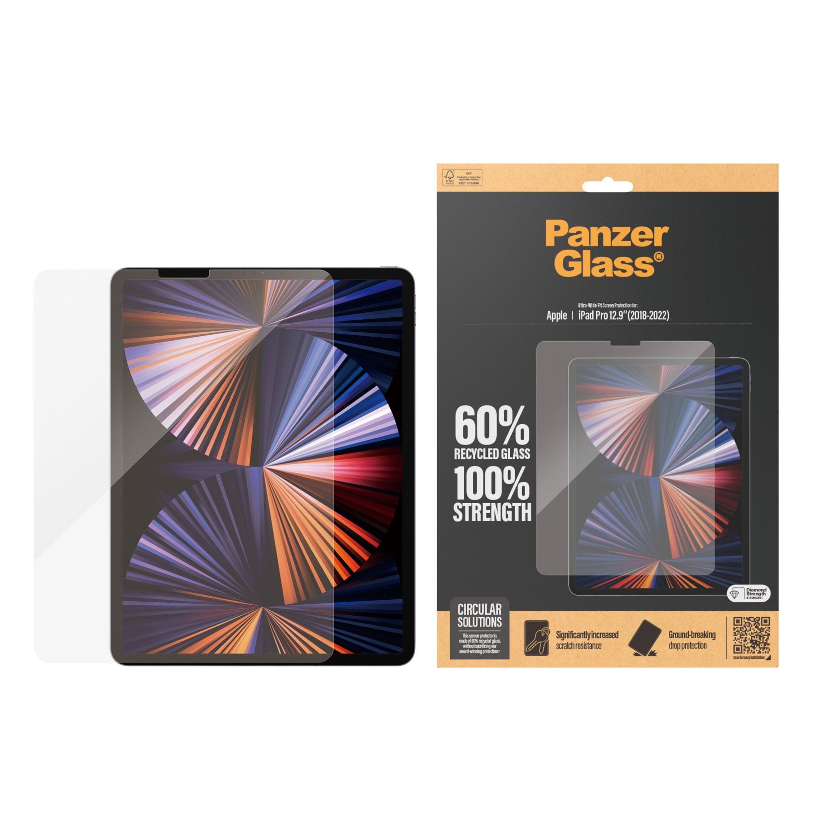 EAN 5715685000966 - PanzerGlass ® Screen Protector iPad Pro 12.9'' (2018, 2020, 2021, 2022) | Ultra-Wide Fit Protector de pan imagen 2