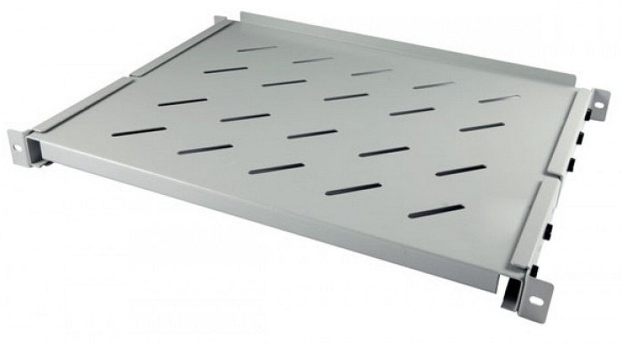 Allnet 19\"Zbh. Fachboden Fem, Para 1100mm Schrank Tiefe, 1he, Lichtgris, T850-950mm