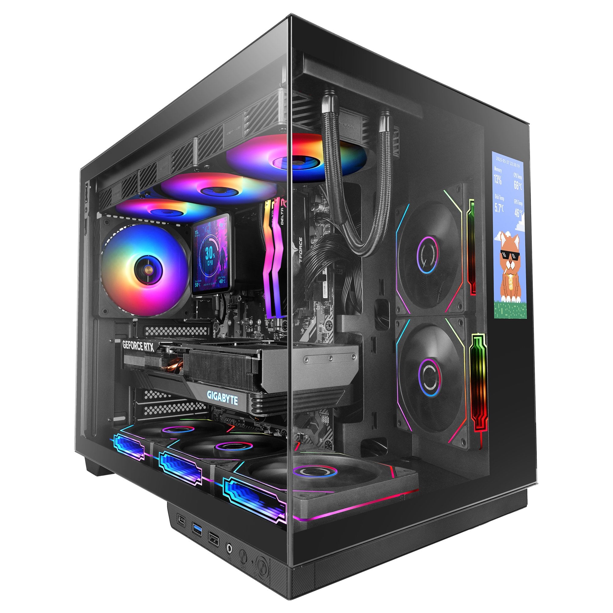 EAN 8435693112570 - Mars Gaming MCMIRAGE carcasa de ordenador Midi Tower Negro imagen 1