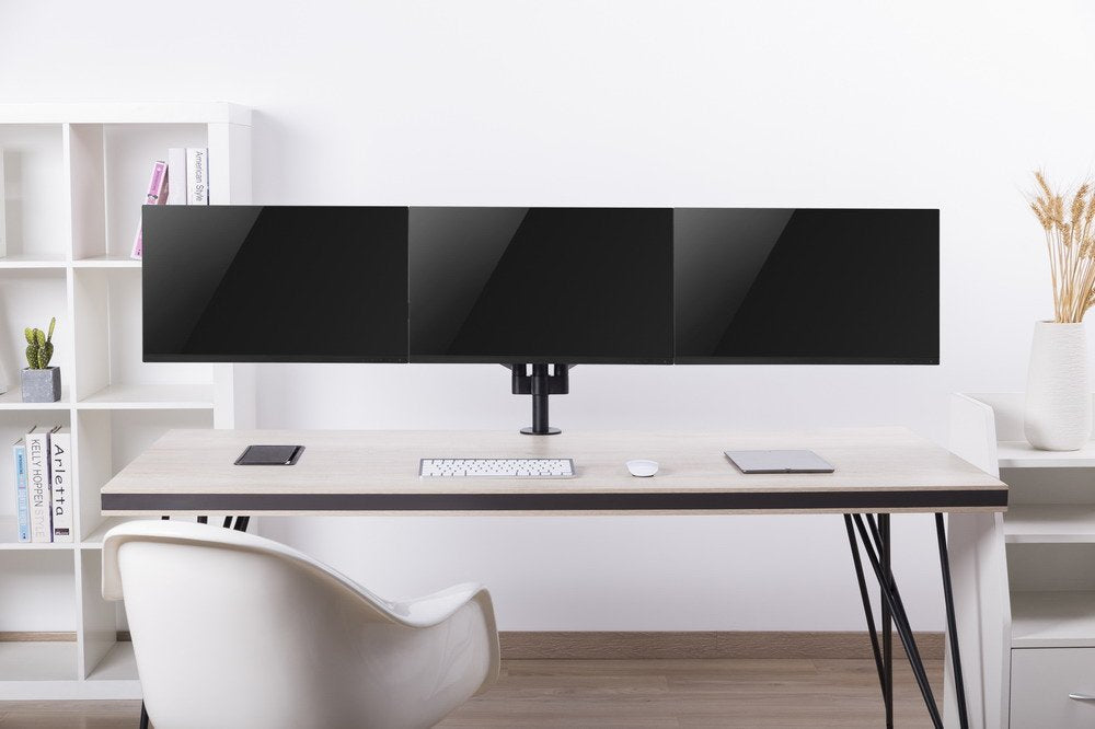 Gembird Desk Mounted Adjustable Mounting Arm For 3 Monitors - Full-Motion