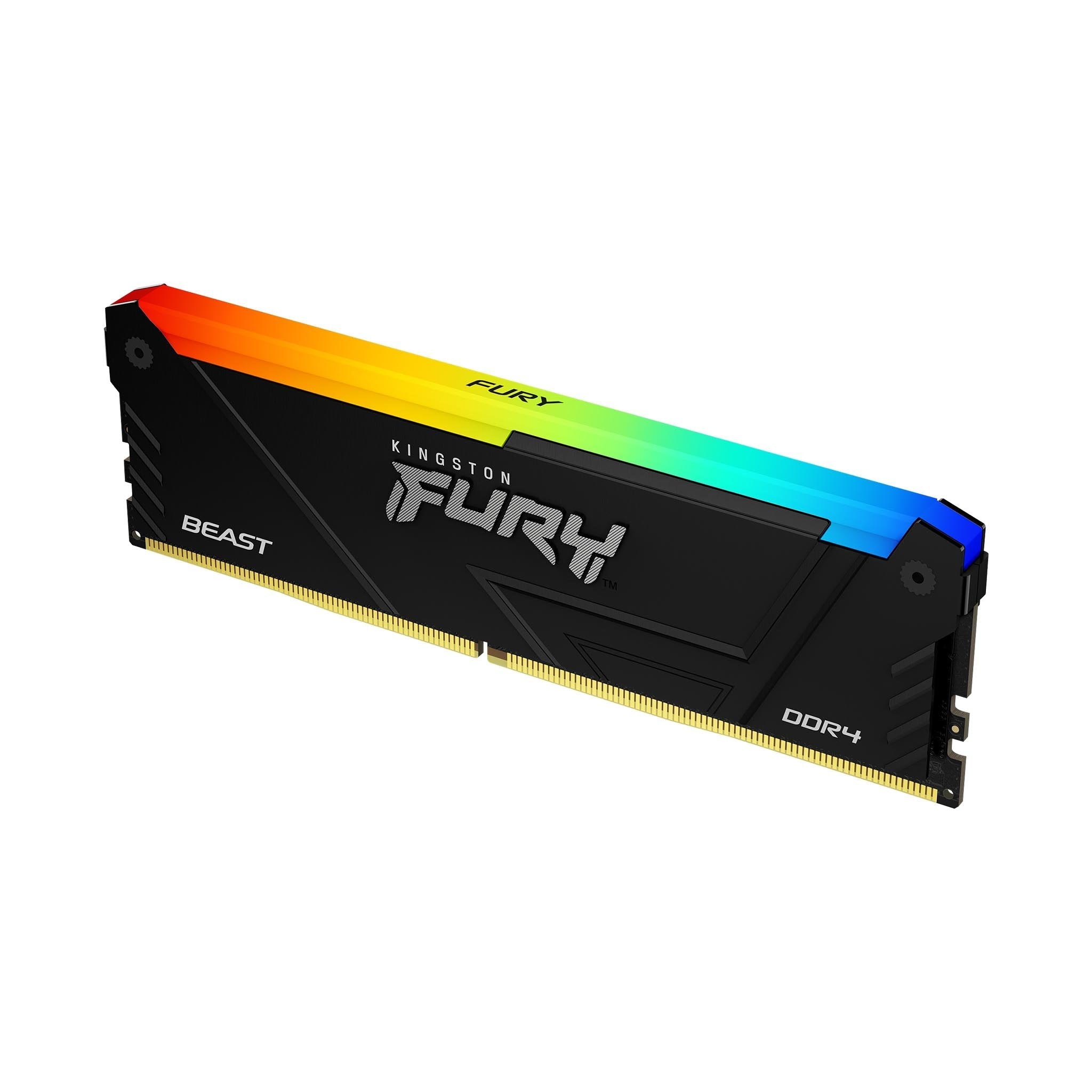 Memoria Ram Kingston Fury Beast Rgb 16gb Ddr4 3200mhz 1.35v Cl16 Dimm