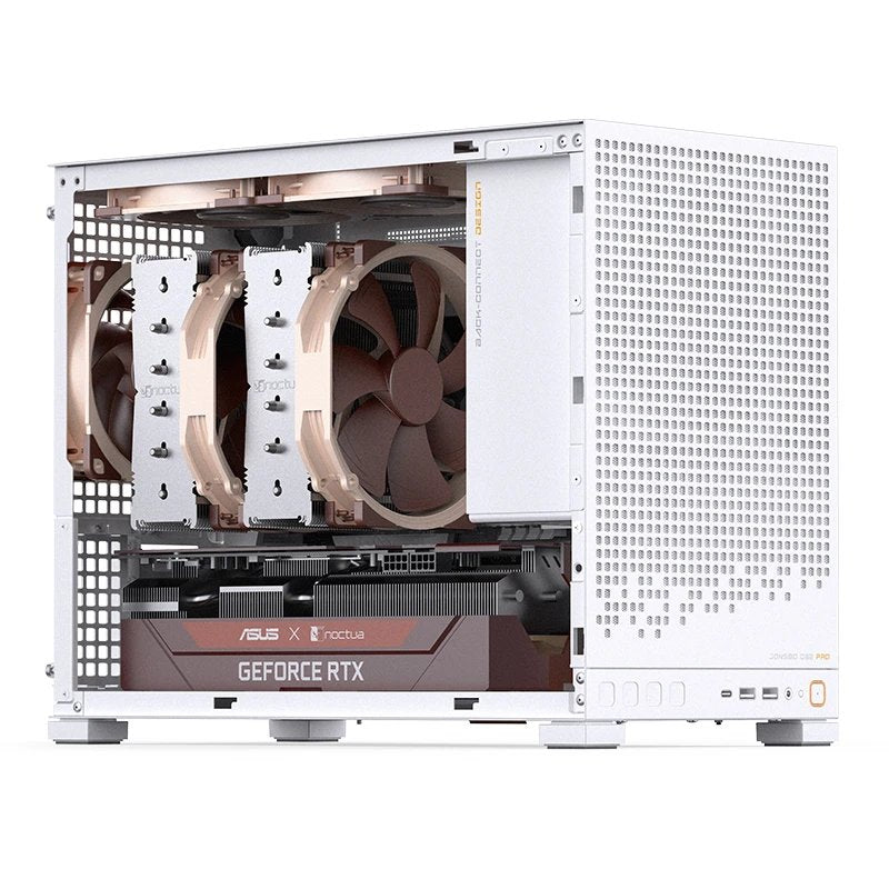 Jonsbo D32 Pro Blanco Pc-Gehäuse, Mini-Gehäuse, Matx, Tempered Glass - Weiss