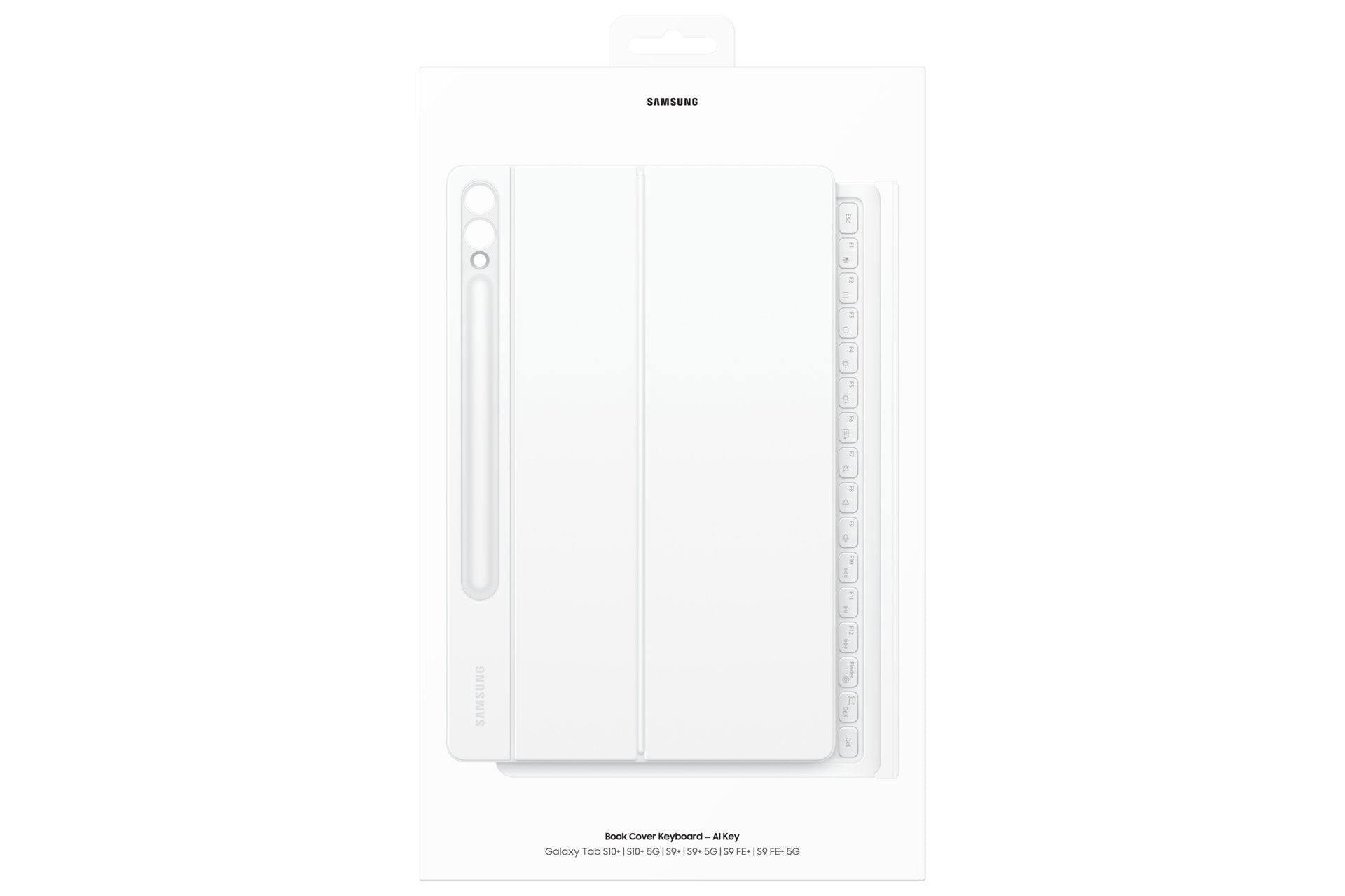 Funda  Samsung Book  Keyboard Para Tab S10+/S9+/S9 Fe+ Blanco