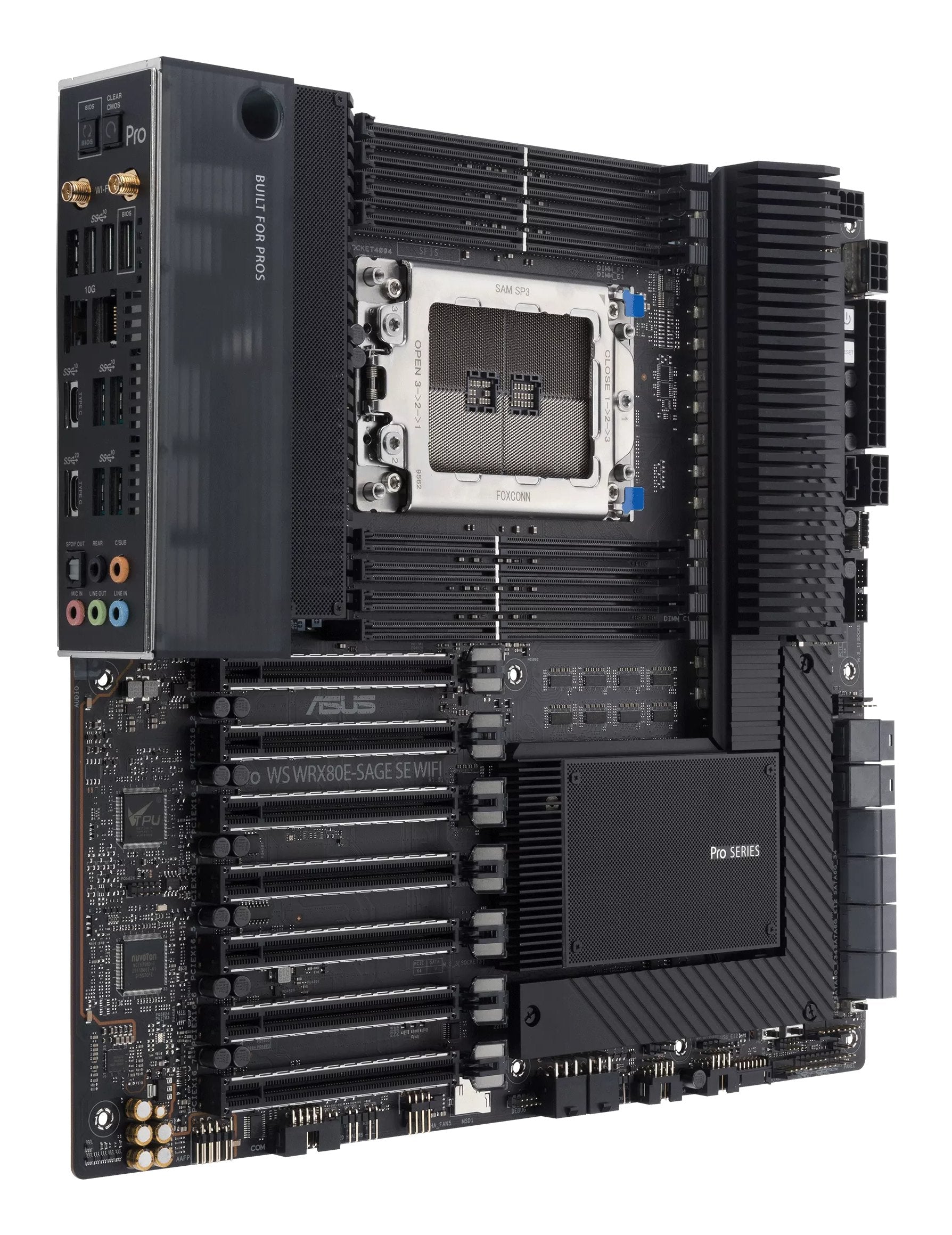 EAN 4711081066262 - ASUS WRX80E-SAGE SE WIFI AMD WRX80 Socket SP3 ATX extendida imagen 3