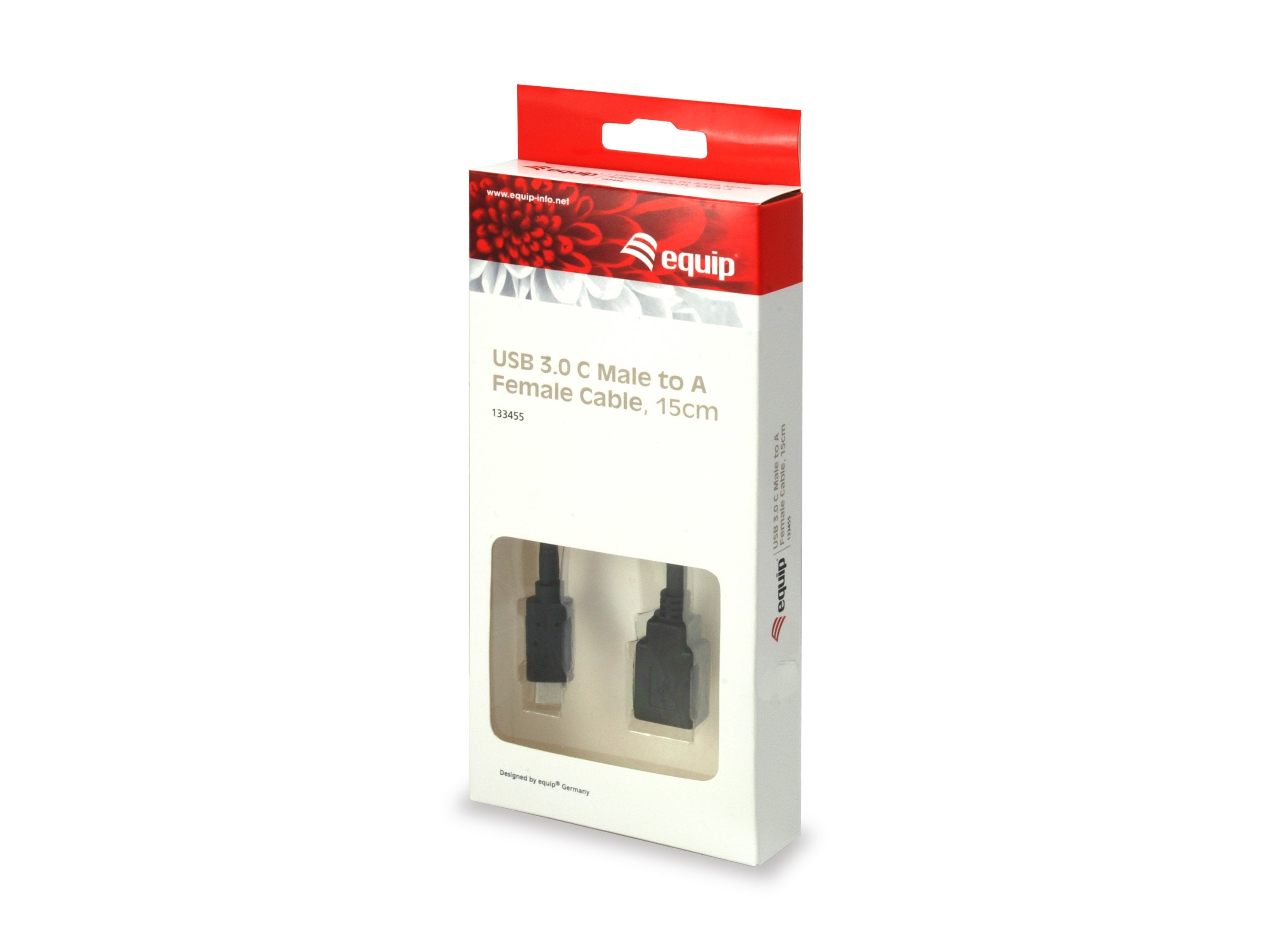Equip Adaptador Usb Tipo C A Usb 3.0  0.15m Negro 133455