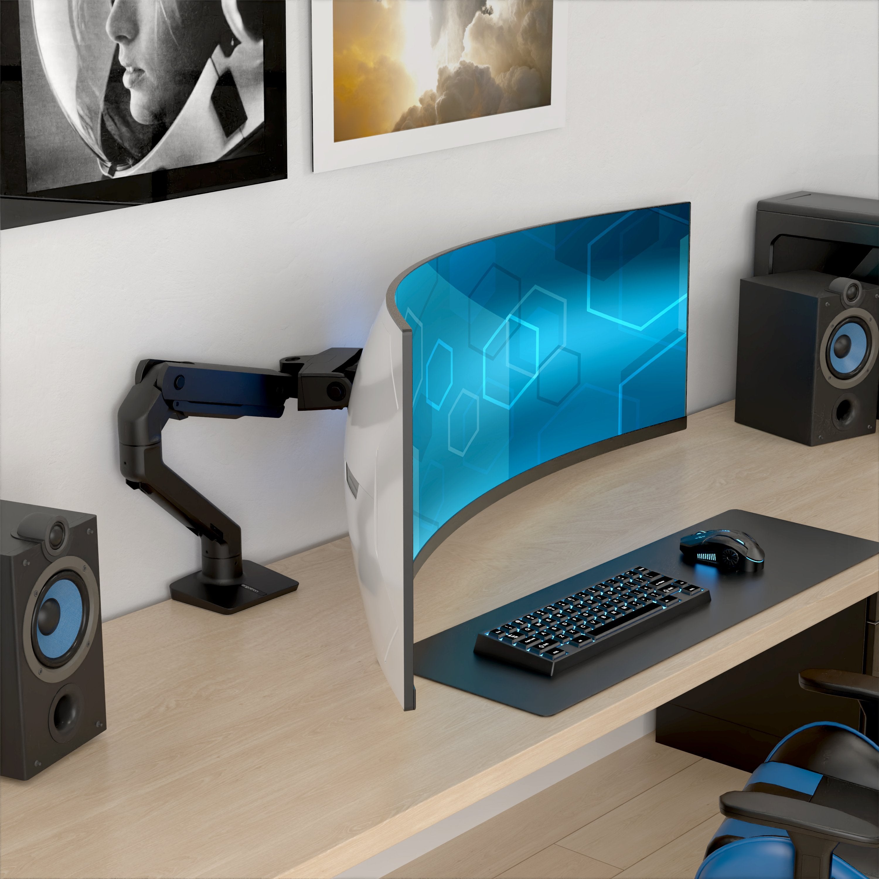 EAN 698833091939 - Ergotron HX Series HX ARM WITH VERY HEAVY DUTY PIVOT DESK 144,8 cm (57") Escritorio Negro imagen 5