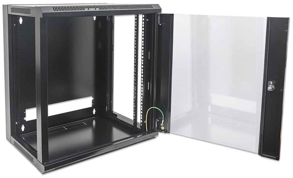 Intellinet Wandverteiler 6he 570x450mm Schwarz,Unmontiert