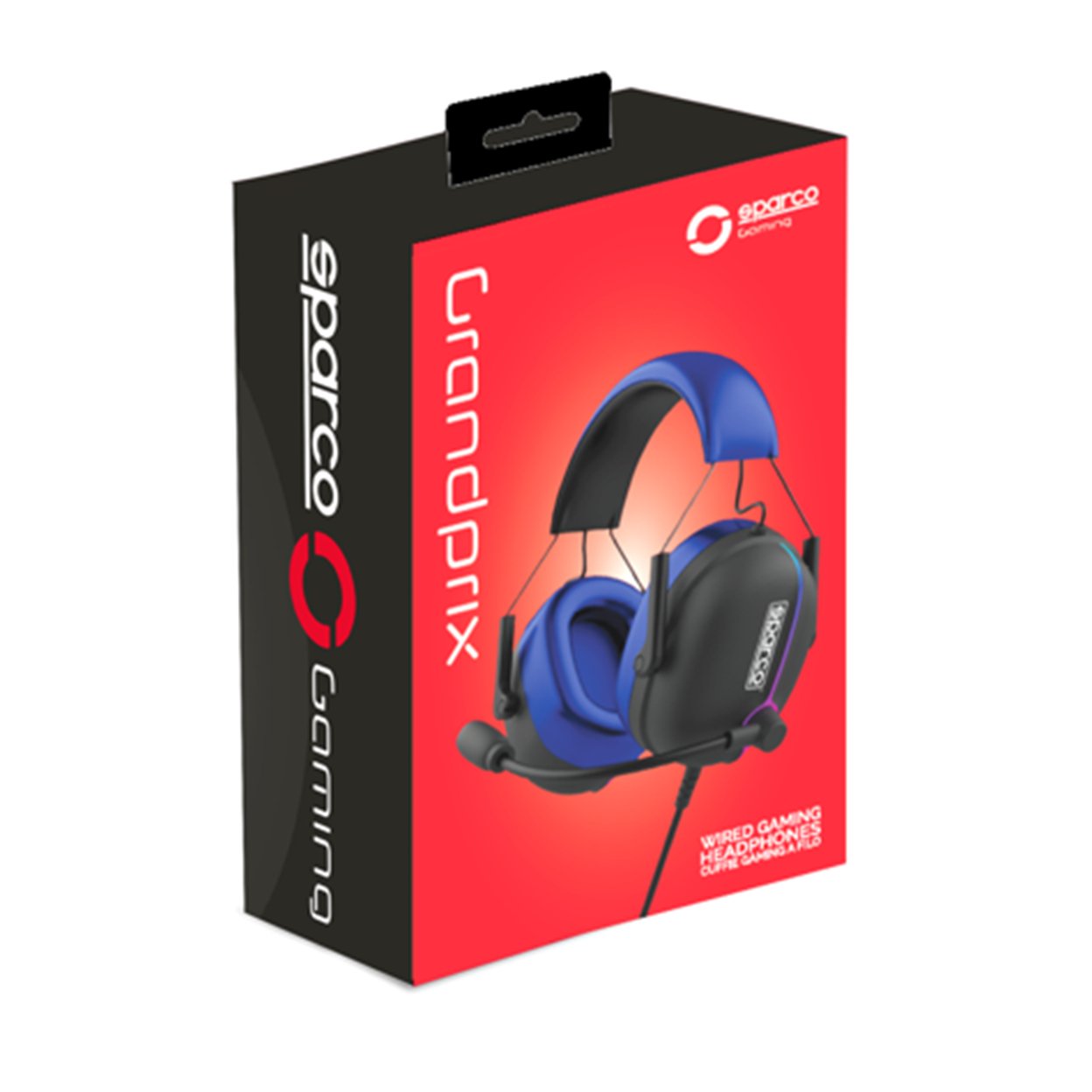 Sparco Spheadphoneevo Auriculares Gaming Usb Tipo A Negro, Azul