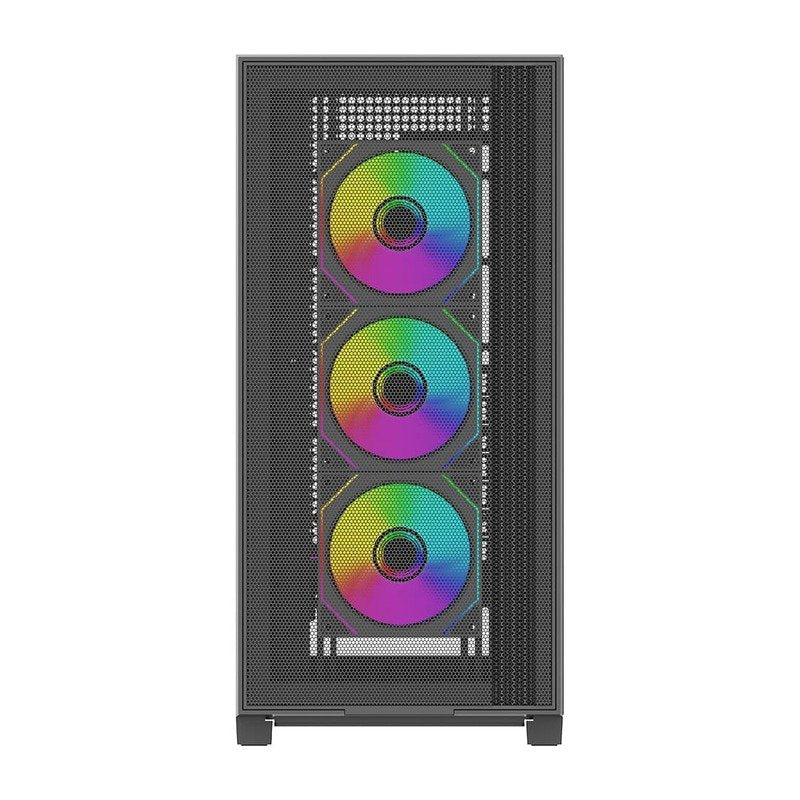 Caja  Pc Xilence Flux X916.Argb Negra, Vidrio Templado Xg178