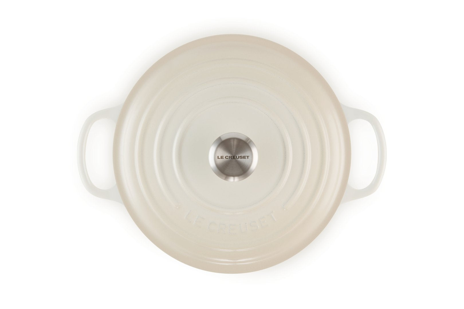 Le Creuset Signature Roaster Round 26cm Meringue (21177267164430)