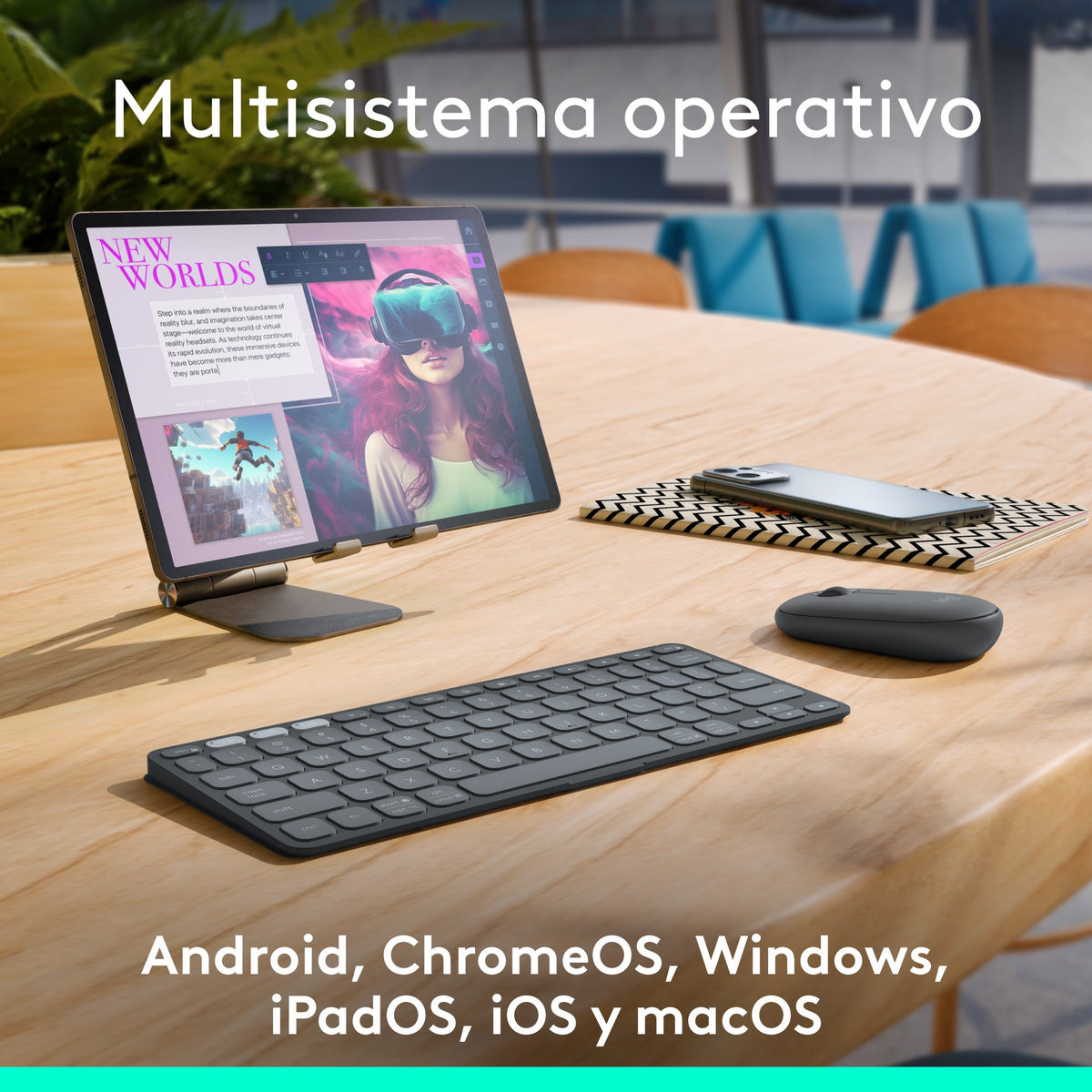 EAN 5099206125773 - Logitech 920-012973 teclado para móvil QWERTY Español Bluetooth Grafito imagen 15