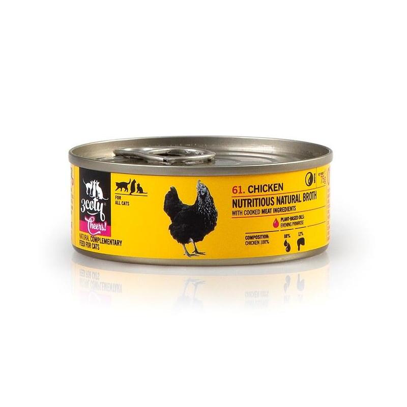 3coty Chicken Cheers! Complementary Feed For Cats 75g