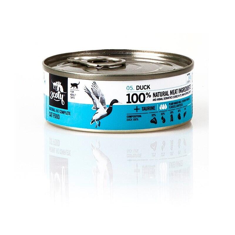 3coty Duck - Comida Húmeda Para Gatos - 80g